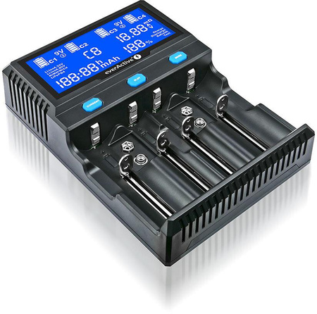 Ładowarka do akumulatorków cylindrycznych Li-ion oraz Ni-MH everactive UC-4200