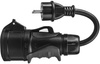 Przejściówka Adapter Siłowy Green Cell Czerwony CEE 16A 400V 5P Do Schuko 230V EVAK01
