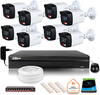 Zestaw monitoringu IP Dahua 2MPx 8 Kamer zewnętrznych Smart Dual Light IR LED 30m