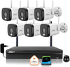 Zestaw monitoringu IP Dahua 6 Kamer WI-FI 3MPxsmart podwójne oświetlenie LED IR do 30m