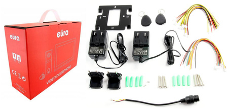 Wideodomofon Eura VDP-99C5 czarny, WiFi, RFID, TUYA