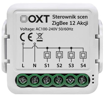 Moduł OXT mini sterownik scen 12 akcji 230V ZigBee TUYA T254