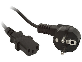 KABEL ZASILAJĄCY CEE 7/7 IEC 320 C13 1.8M WTYCZKA KĄTOWA Lanberg