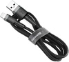 KABEL USB-A / Lightning iPhone Baseus Cafule CALKLF-CG1 200cm Apple 1.5A CZARNO-SZARY W OPLOCIE