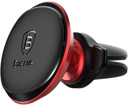 Uchwyt magnetyczny do samochodu na kratkę wentylacyjną Baseus Overseas Edition czerwony