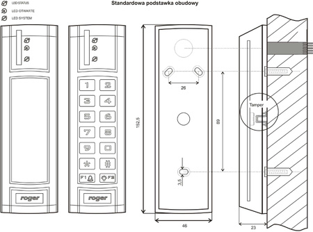 Kontroler dostępu ROGER PR312EM