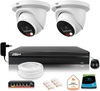 Zestaw monitoringu IP Dahua 8mpx 4K 2 kamery IPC-HDW2849TM-S-IL z dyskiem