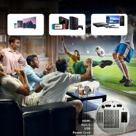 Przenośny Projektor Zenwire R1 Full HD Android Wifi Bluetooth Obrotowy