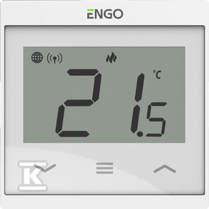 ENGO Controls E55-W - Internetowy, podtynkowy regulator temperatury do ramki 55x55, Wi-F