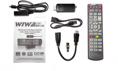 Tuner DVB-T/T2 Wiwa H.265 Mini LED
