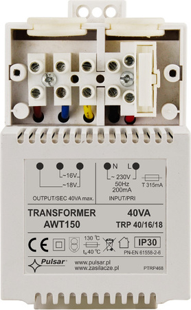 Transformator Pulsar AWT150 40VA/16V/18V TRP