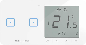 Przewodowy włącznik światła podw. z regulatorem pokojowym czarny WSR-02ML Tech Sterowniki