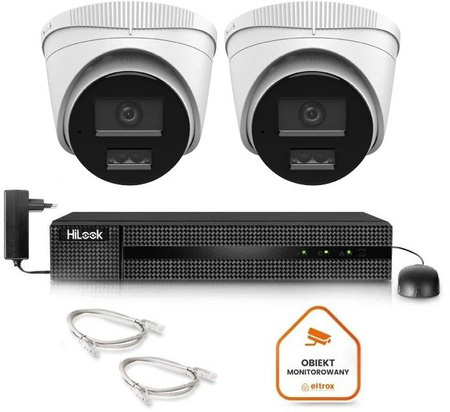 Zestaw monitoringu IP Hilook 2 kamery IPCAM-T8-30DL 2.8mm
