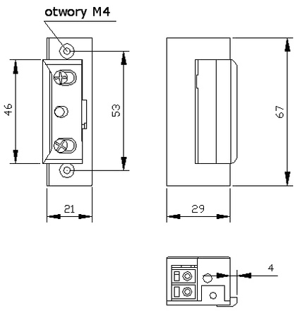 Zaczep Elektra R4 Z Blokadą Symetryczny