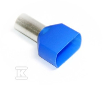 TULEJKA IZOLOWANA PODWÓJNA 2,5mm2 DUID-2x2,5-10NB NIEBIESKI (100szt.)