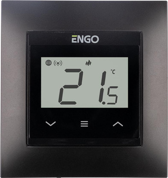 ENGO Controls E55-B - Internetowy, podtynkowy regulator temperatury do ramki 55x55, Wi-F