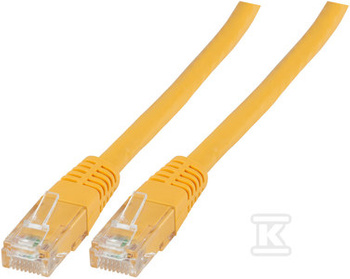 PATCHCORD RJ45 U/UTP 6 PVC CCA ŻÓŁ 3