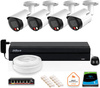Zestaw monitoringu IP Dahua 8mpx 4K 4 kamery IPC-HFW2849S-S-IL z dyskiem