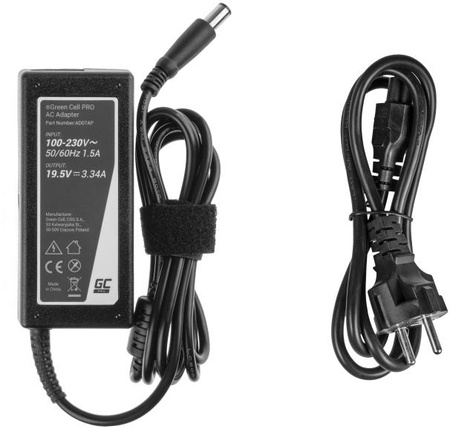 Zasilacz Ładowarka Do Laptopa Dell Green Cell PRO AD07AP 19,5V 3,34A 65W 7,4mm/5,0mm