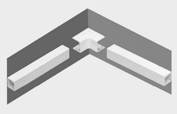 Osprzęt do listew elektroinstalacyjnych, narożnik wewnętrzny BIAŁY NW 14x14 (1szt.)