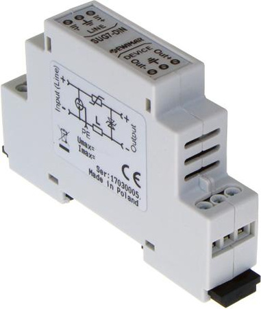 Ogranicznik przepięć 24V AC na szynę DIN EWIMAR SUG-24VAC/DIN