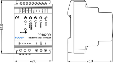 Kontroler dostępu ROGER PR102DR