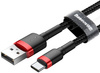 KABEL USB-A / USB-C Baseus Cafule CATKLF-B91 100cm 3A QC 3.0 CZARNO-CZERWONY W OPLOCIE