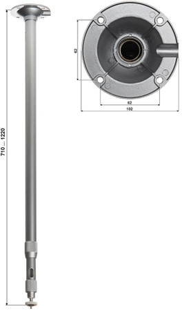 Uchwyt Do Kamer Teleskopowy Sufitowy BR-60X120 710-1220
