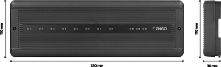 ENGO Controls ECB8-230 - Przewodowa listwa centralna do sterowa ogrzewaniem podłogowym z moduł