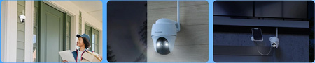 Kamera IP Reolink Argus Series B430 z panelem solarnym (biała)