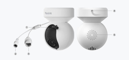 Kamera IP Reolink E Series E540 PTZ 5MP Wi-Fi LED czarna
