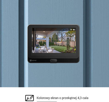 Bezprzewodowy wizjer do drzwi Ezviz HP2 2MP