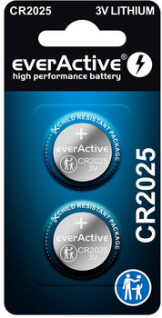 Bateria CR2025 everactive (blister 2 szt.)