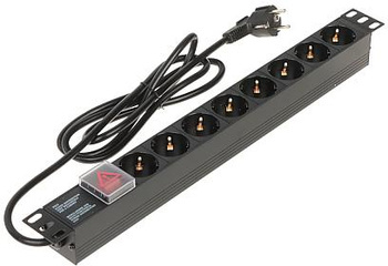 Listwa zasilająca 8 gniazd schuko L19/8