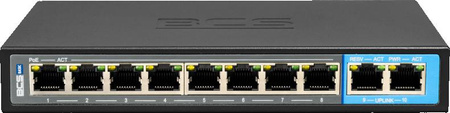 SWITCH POE dla 8 kamer IP BCS-B-SP0802G