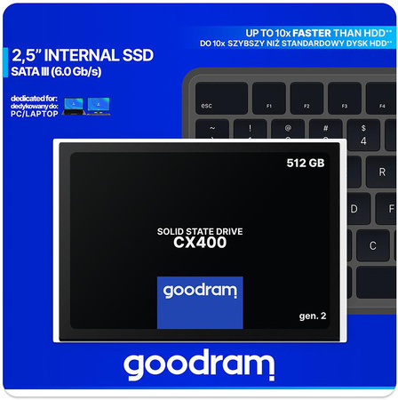 DYSK SSD GOODRAM CX400 G2 512GB SATA3