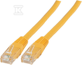 PATCHCORD RJ45 U/UTP 6 PVC CCA ŻÓŁ 1,