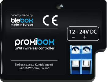 Czujnik zbliżeniowy proxibox z WiFi Blebox