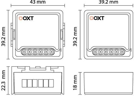 Moduł OXT mini ściemniacz 1 obwód ZigBee TUYA
