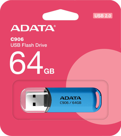 Adata Pendrive C906 64GB USB2.0 niebieski