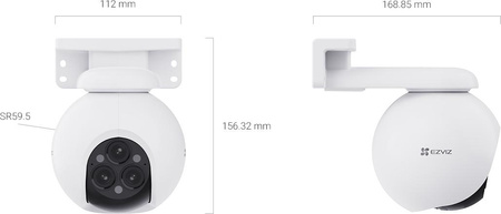 Kamera IP Ezviz H80f Multi z potrójnym obiektywem 12MPx (3 x 2K+)