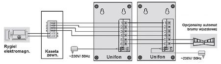 EURA ADP-11A3 Domofon głośnomówiący, bezsłuchawkowy, dwie słuchawki