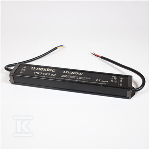 ZASILACZ WODOOD.LLG 12V IP67 16,6A 200W