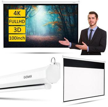 EKRAN PROJEKCYJNY 16:9 OVERMAX OV-SEMI-AUTOMATIC SCREEN 100"