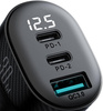 Ładowarka samochodowa Joyroom JR-CCD04 30W 4A 2x USB-C 1x USB-A PD QC 3.0