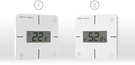 Przewodowy regulator pokojowy sinum czarny R-S1 Tech Sterowniki
