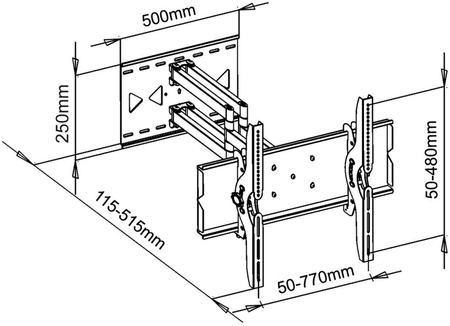 Uchwyt TV ścienny LED/LCD ART 32-100