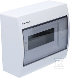 Rozdzielnica n/t RN-8 Fala (N+PE) IP40 200x234x95mm, biała | 7.2 Elektro-Plast Opatówek