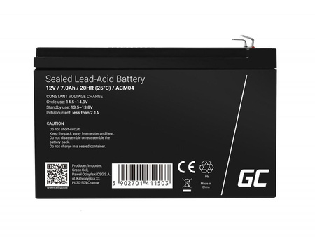 Akumulator AGM Green Cell VRLA 12V 7Ah