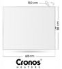 Panel grzewczy IR CRONOS Synthelith PRO CRP-300TWP Grey